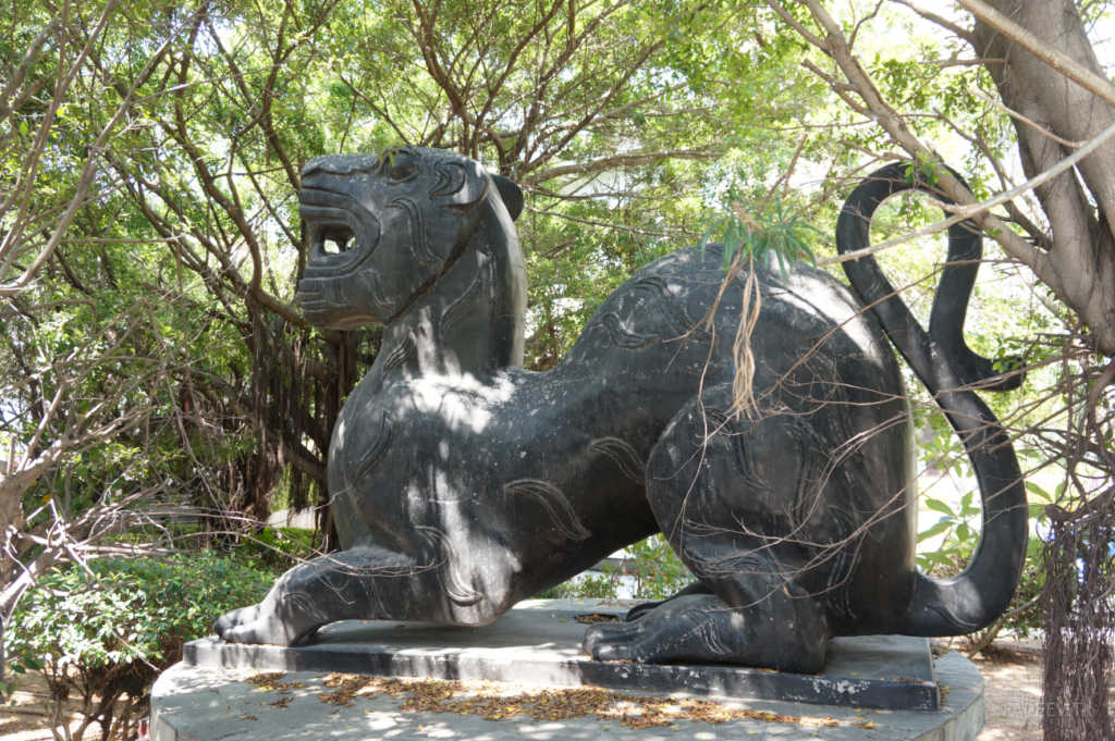 A figure in a Park, Sanya, Hainan Island, China