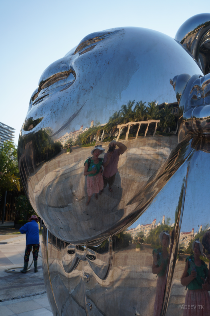 Sculpture at the Yacht Club, Sanya, Hainan Island, China